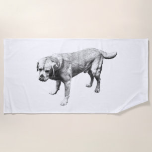 Serviette De Plage Présence monochrome