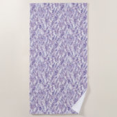 Serviette De Plage Pretty Lavender Flowers Bridal Shower (Devant)