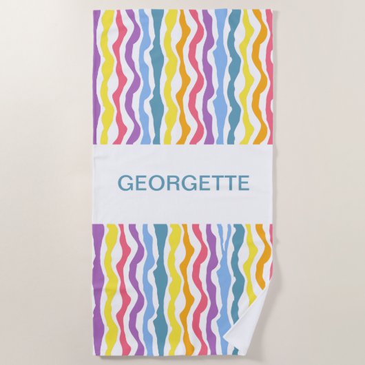 Serviette de plage Pride personnalisée (Devant)