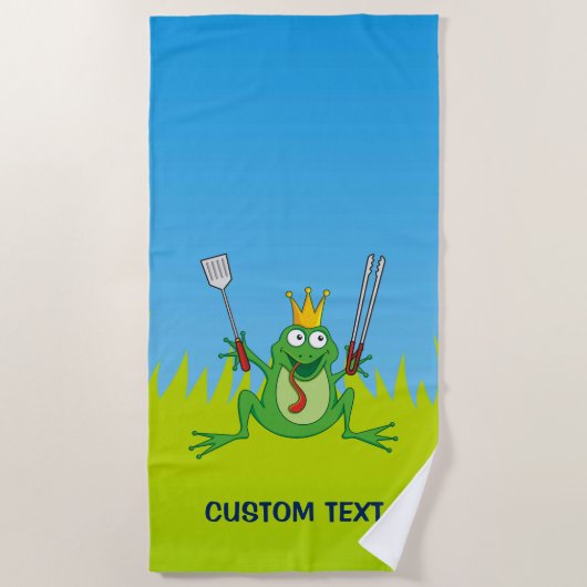 Serviette De Plage Prince BBQ (Devant)