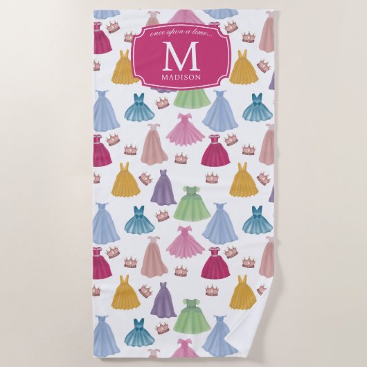Serviette De Plage Princess Dresses Fairytale Little Girl (Devant)