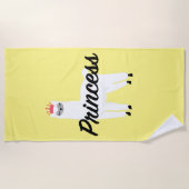 Serviette De Plage Princess Lama Design - T-shirt Girls Jersey (Devant)