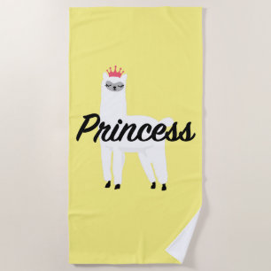 Serviette De Plage Princess Lama Design - T-shirt Girls Jersey