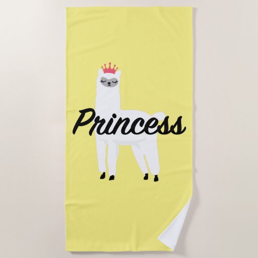 Serviette De Plage Princess Lama Design - T-shirt Girls Jersey (Devant)