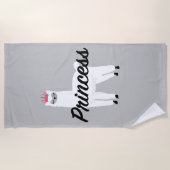 Serviette De Plage Princess Lama Design - T-shirt Girls Jersey (Devant)
