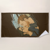 Serviette De Plage Princesse amour (Devant)