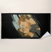 Serviette De Plage Princesse amour (Devant)