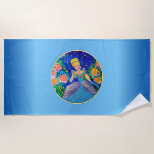 Serviette De Plage Princesse "Art by Kids"