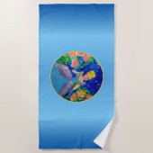 Serviette De Plage Princesse "Art by Kids" (Devant)