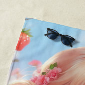 Serviette De Plage princesse d'anniversaire (En situation)