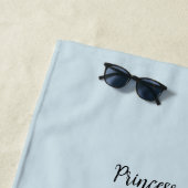 Serviette De Plage princesse personnalisée (En situation)