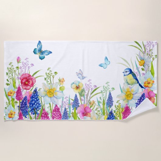 Serviette De Plage Printemps (Devant)