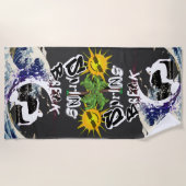 Serviette De Plage Printemps Break Vintage Amusant (Devant)