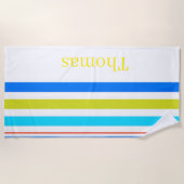 Serviette de plage printemps Caraïbes Coloré Rayur (Devant)