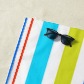 Serviette de plage printemps Caraïbes Coloré Rayur (En situation)