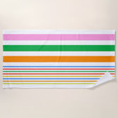 Serviette de plage printemps Caraïbes Coloré Rayur (Devant)