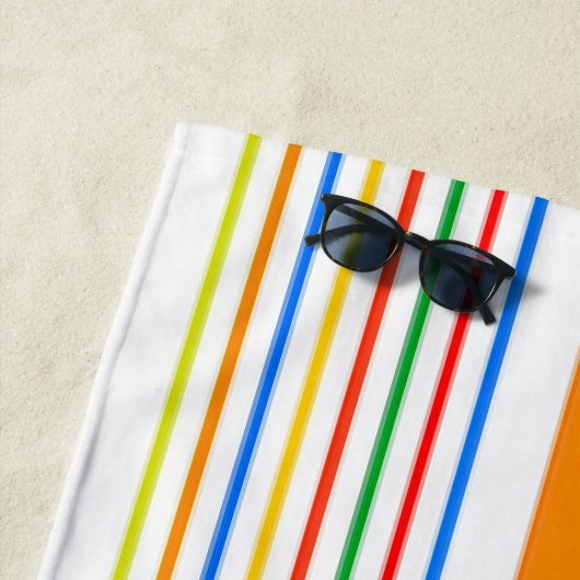 Serviette de plage printemps Caraïbes Coloré Rayur (En situation)