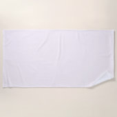 Serviette de plage printemps pastel bébé rose doux (Devant)