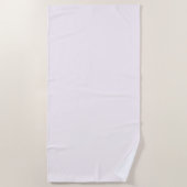 Serviette de plage printemps pastel bébé rose doux (Devant)
