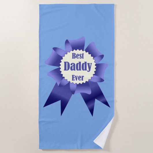 Serviette De Plage Prix Best Daddy Ever pour le Père (Devant)