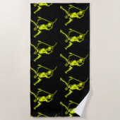 Serviette De Plage Pro Scooter Free Rider Traces (Devant)
