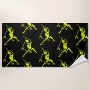 Serviette De Plage Pro Scooter Free Rider Traces