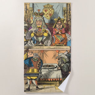 Serviette De Plage Procès d'Alice du Valet de Cœur Vintage