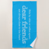 Serviette De Plage Proche du coeur (Devant)