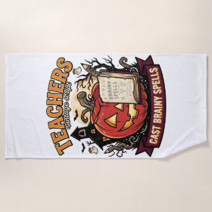 Serviette De Plage Prof Magic Cerveau Halloween
