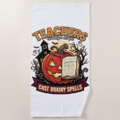 Serviette De Plage Prof Magic Cerveau Halloween (Devant)