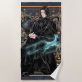 Serviette De Plage Professeur Anime Severus Snape assis (Devant)
