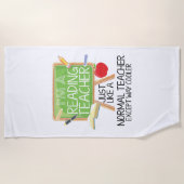 Serviette De Plage Professeur de lecture (Devant)