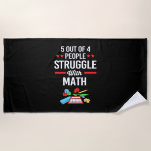Serviette De Plage Professeur De Mathématiques 5 Sur 4 Personnes