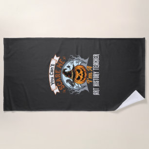 Serviette De Plage Professeur d'histoire de l'art Halloween Design de
