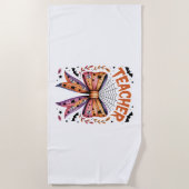 Serviette De Plage Professeur Éffrayant Halloween (Devant)