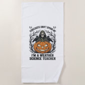 Serviette De Plage Professeur Météo Halloween Épouvantable Faucheur C (Devant)