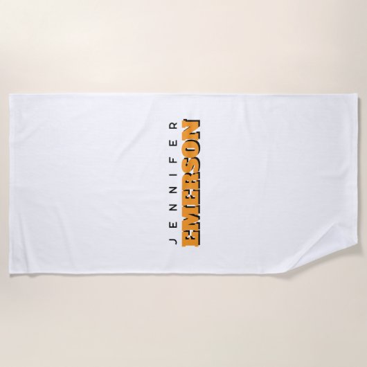 Serviette De Plage Professional minimalist modern plain  (Devant)