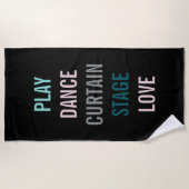 Serviette de plage professionnelle de répétition (Devant)