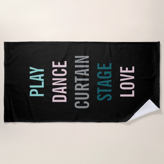 Serviette de plage professionnelle de répétition (Devant)