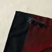 Serviette De Plage Profil Batman Red Bar (En situation)