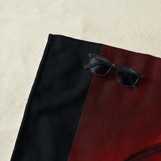 Serviette De Plage Profil Batman Red Bar (En situation)