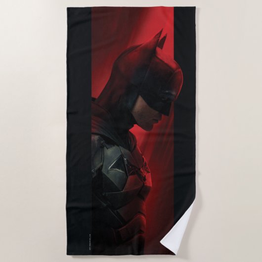Serviette De Plage Profil Batman Red Bar (Devant)