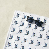 Serviette de plage profil Marlin (En situation)