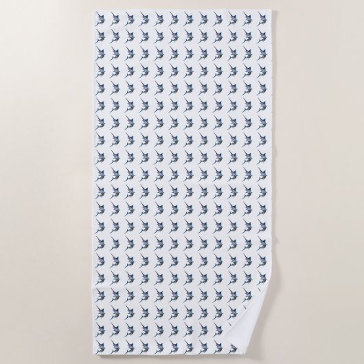 Serviette de plage profil Marlin (Devant)
