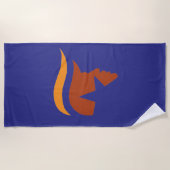 SERVIETTE DE PLAGE - PROFIL PATRIOTIQUE (Devant)