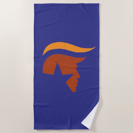 SERVIETTE DE PLAGE - PROFIL PATRIOTIQUE (Devant)