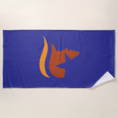 SERVIETTE DE PLAGE - PROFIL PATRIOTIQUE (Devant)