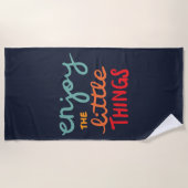 Serviette De Plage Profitez des petites choses (Devant)