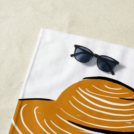 Serviette De Plage Profitez du soleil - maillot de bain bleu (En situation)