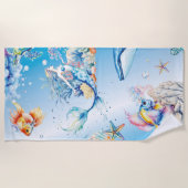 Serviette De Plage Profondeurs Tranquilles (Devant)